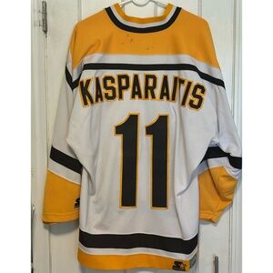 Darius Kasparaitis #11, Pittsburgh Penguins jersey, Adult size L, Starter brand